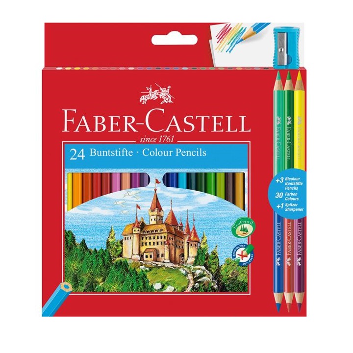 Pastelky Faber-Castell šestihranné / set 24 barev tužky na kreslení