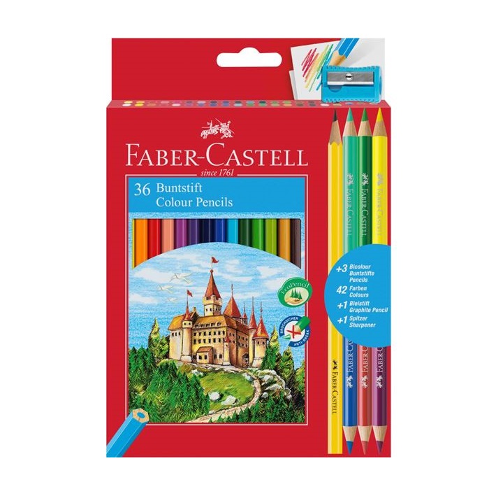 Pastelky Faber-Castell šestihranné / set 36 barev tužky na kreslení
