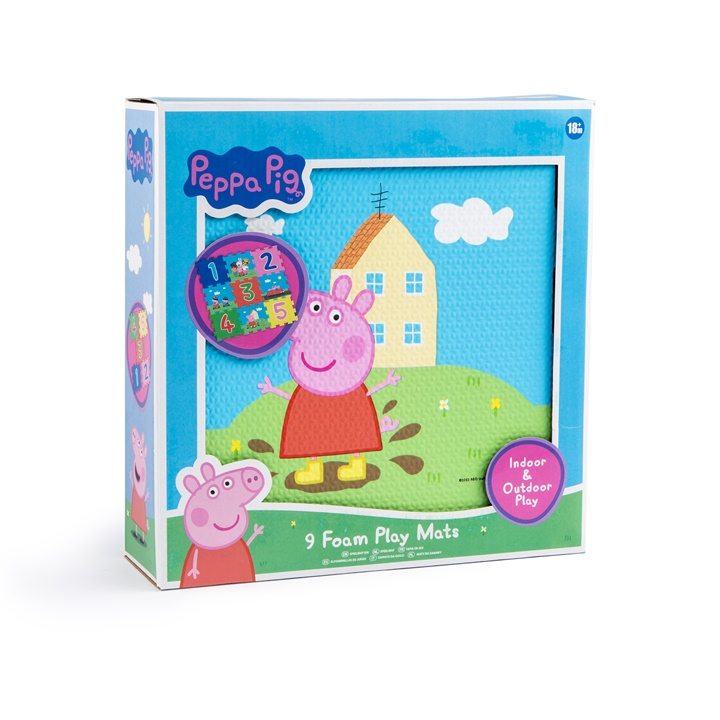 Pěnová hrací podložka PEPPA PIG sada hracích podložek