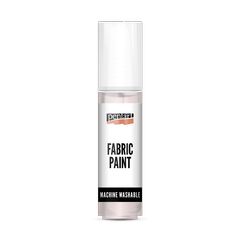 Pentart metalická barva na textil 20ml | perleťově bílá