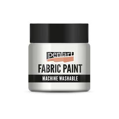Pentart metalická barva na textil 50 ml | perleťově bílá