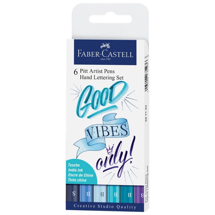 PITT umělecké fixy set Hand Lettering Good vibes  | 6ks