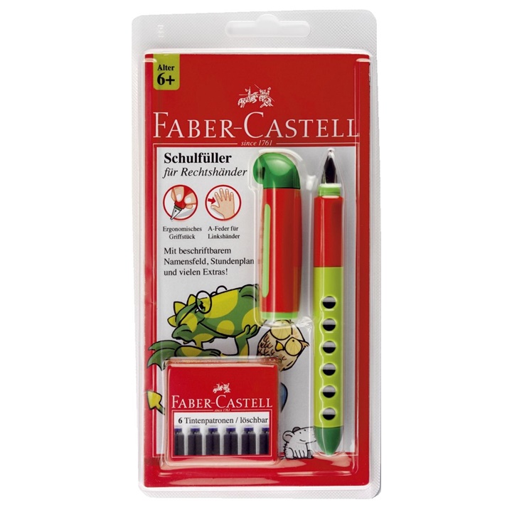 Plnicí pero Faber-Castell s ergonomickým úchopem pro praváka Ergonomické pero pro praváka