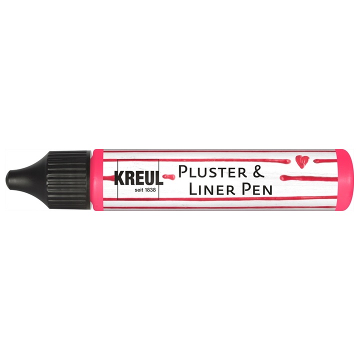 Plustrovací pero PicTixx Pluster a LinerPen / různé odstíny | Neon pink Hobby Line