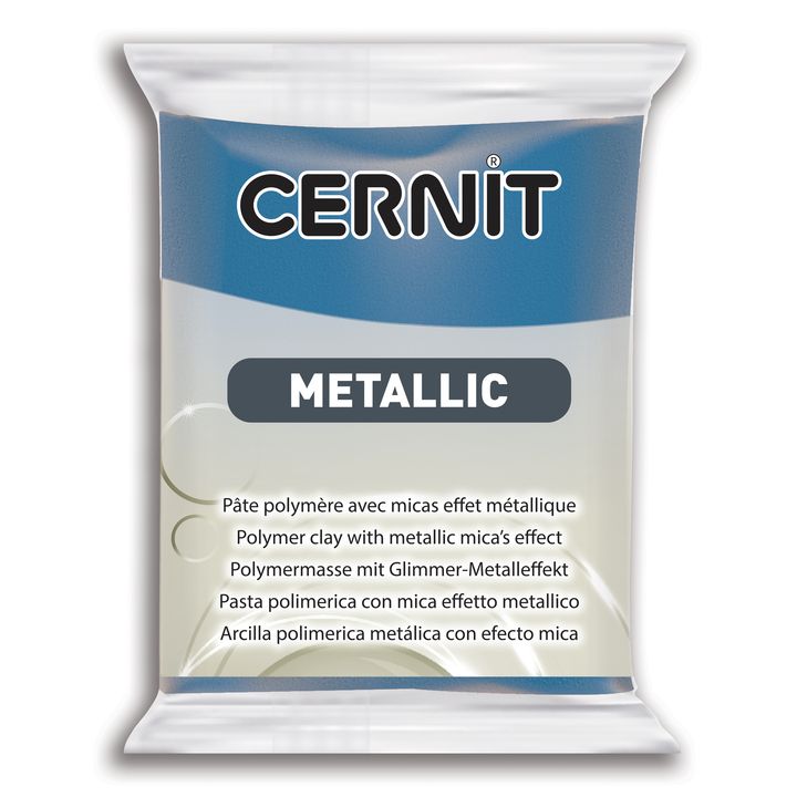 Polymer CERNIT METALLIC 56 g | Blue modelovací hmota