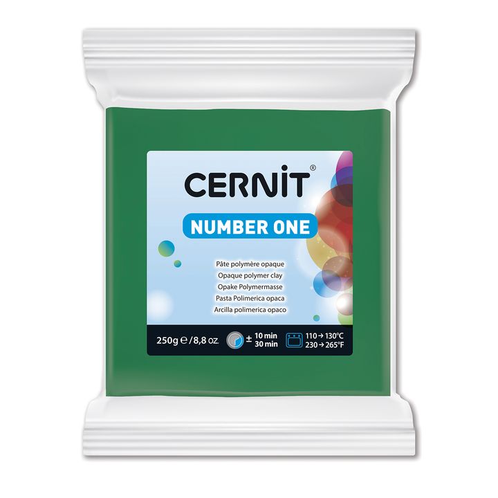 Polymer CERNIT NUMBER ONE 250 g | Green modelovací hmota
