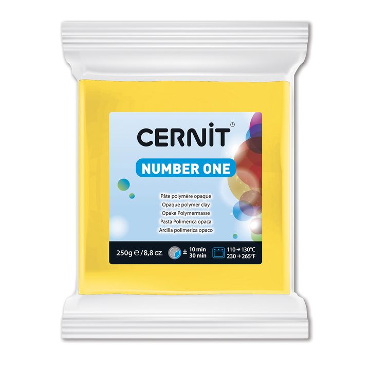 Polymer CERNIT NUMBER ONE 250 g | Yellow modelovací hmota
