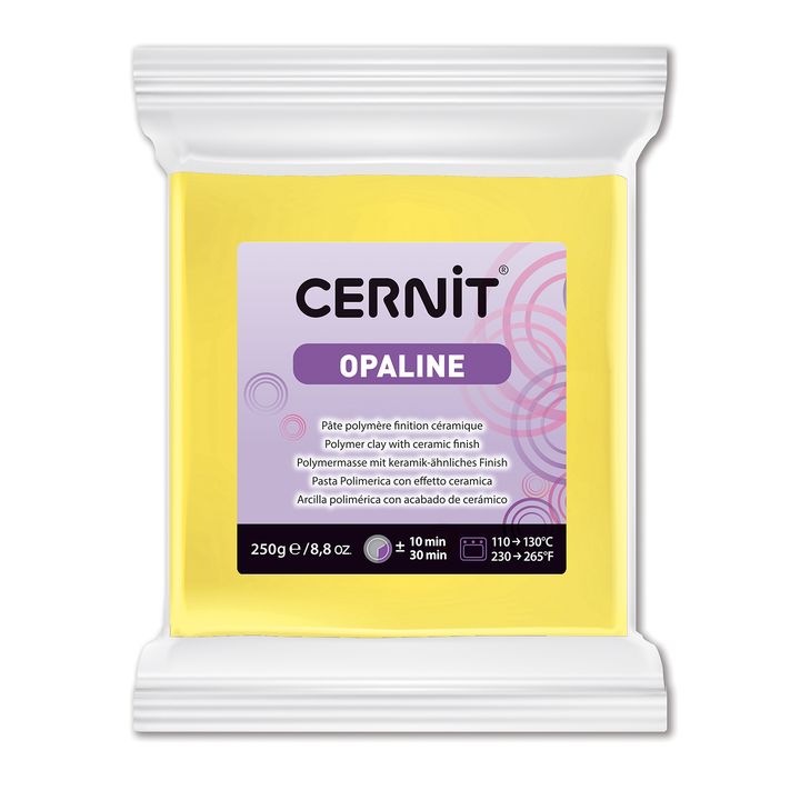 Polymer CERNIT OPALINE 250 g | Yellow modelovací hmota