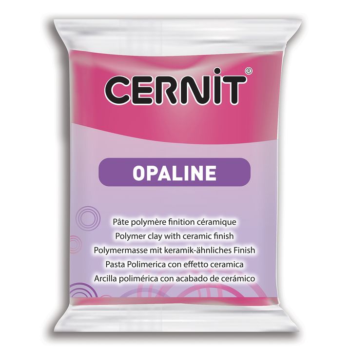 Polymer CERNIT OPALINE 56 g | magenta modelovací hmota