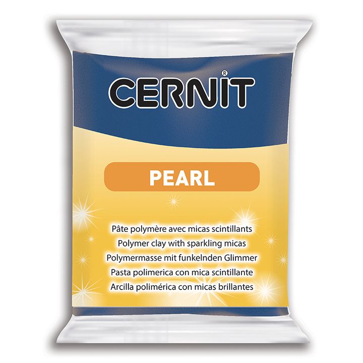 Polymer CERNIT PEARL 56 g | Blue modelovací hmota