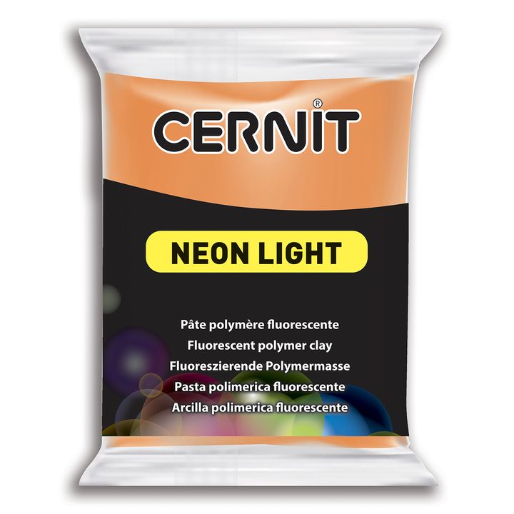 Polymer NEON LIGHT 56 g | orange modelovací hmota