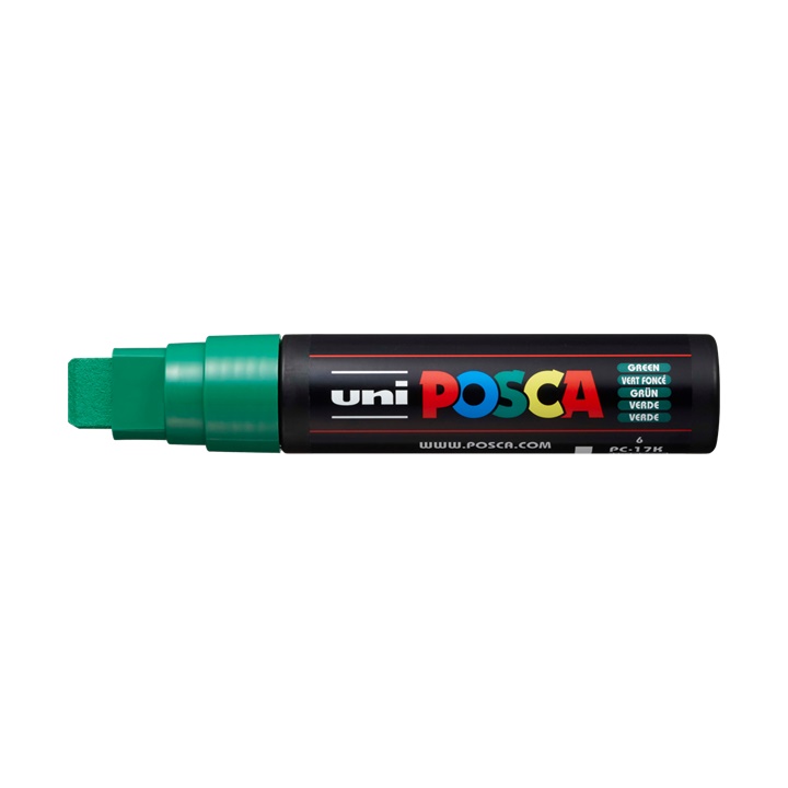 Popisovač UNI POSCA PC-17K 15 MM | Green (6) dekorativní fix