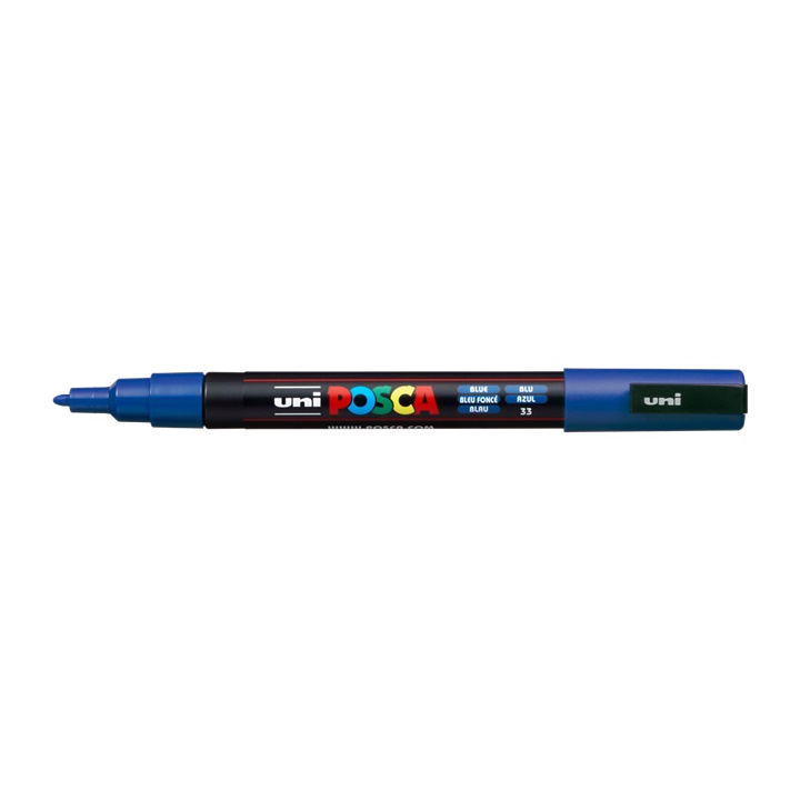 Popisovač UNI POSCA PC-3M 0.9 - 1.3 MM | blue (33) dekorativní fix
