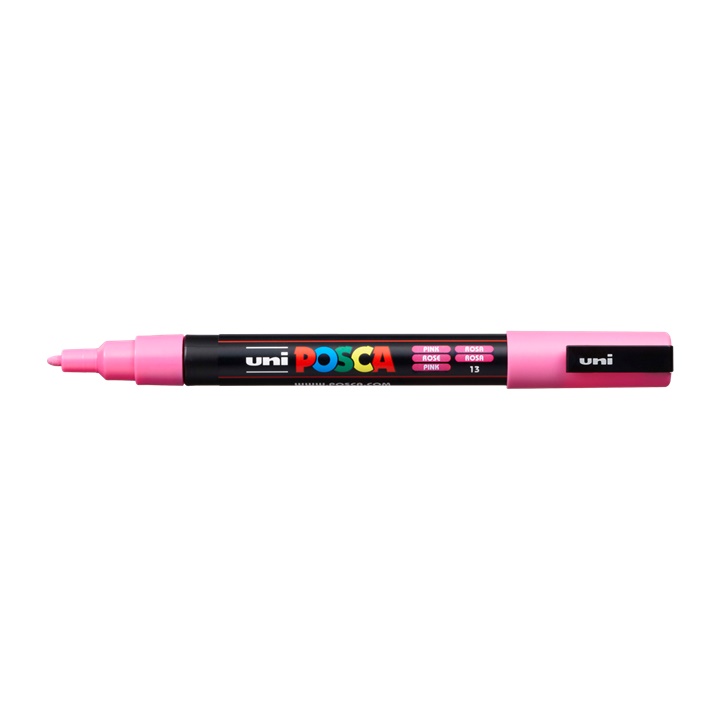 Popisovač UNI POSCA PC-3M 0.9 - 1.3 MM | pink (13) dekorativní fix