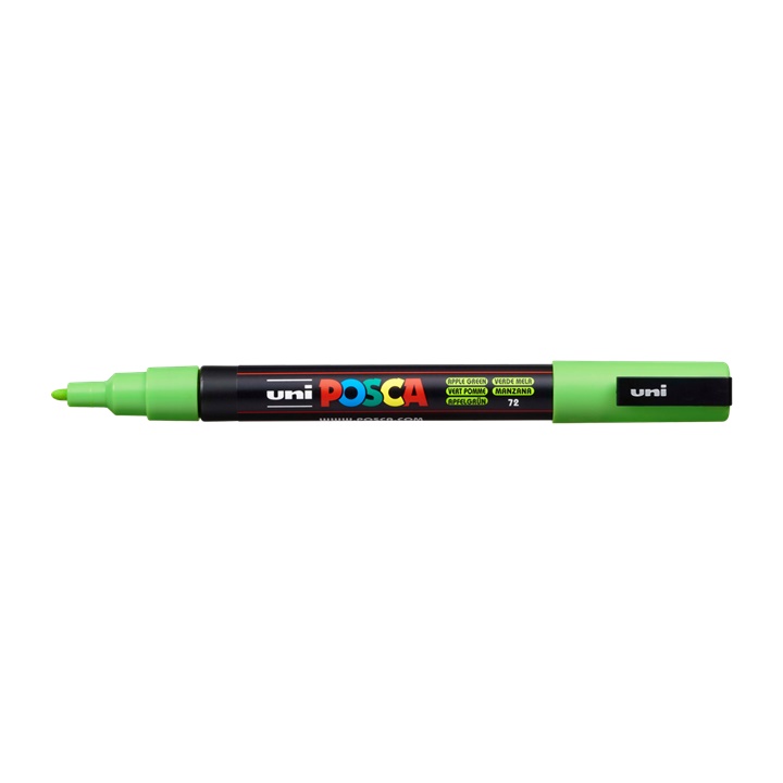 Popisovač UNI POSCA PC-3M 0.9 - 1.3 MM | green apple (72) dekorativní fix