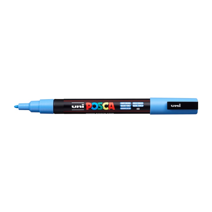 Popisovač UNI POSCA PC-3M 0.9 - 1.3 MM | sky blue (48) dekorativní fix