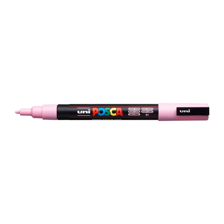 Popisovač UNI POSCA PC-3M 0.9 - 1.3 MM | light pink (51) dekorativní fix