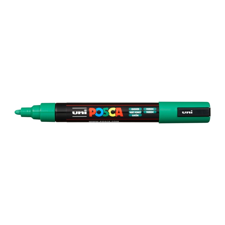 Popisovač UNI POSCA PC-5M 1.8 - 2.5 MM | Green (6) dekorativní fix