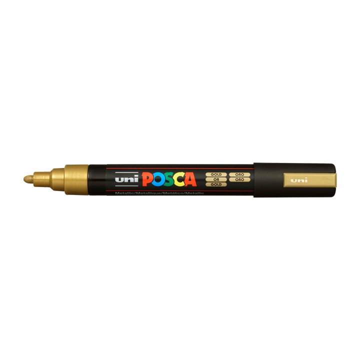 Popisovač UNI POSCA PC-5M 1.8 - 2.5 MM | golden (25) dekorativní fix