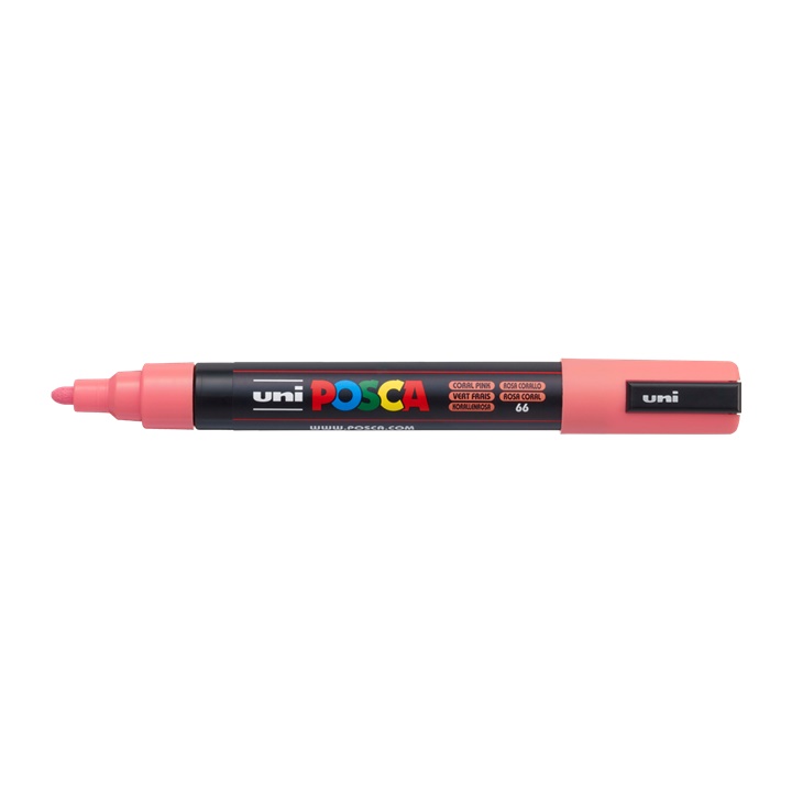 Popisovač UNI POSCA PC-5M 1.8 - 2.5 MM | Coral Pink (66) dekorativní fix
