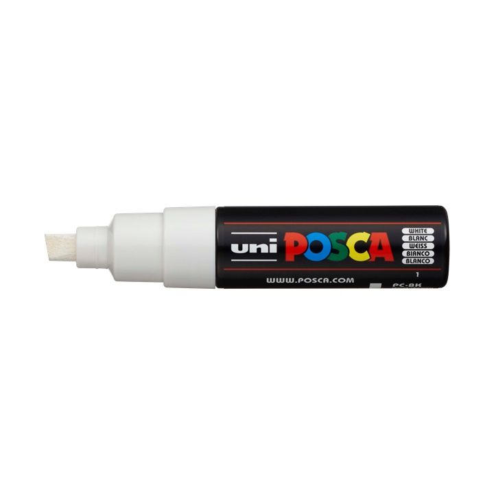 Popisovač UNI POSCA PC-8K 8 MM | white (1) dekorativní fix