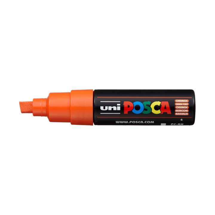 Popisovač UNI POSCA PC-8K 8 MM | orange (4) dekorativní fix