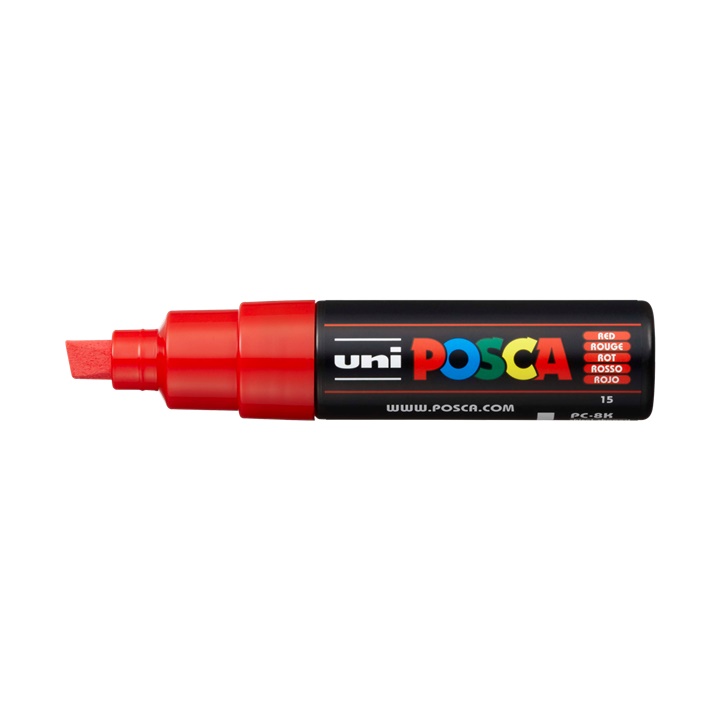 Popisovač UNI POSCA PC-8K 8 MM | red (15) dekorativní fix