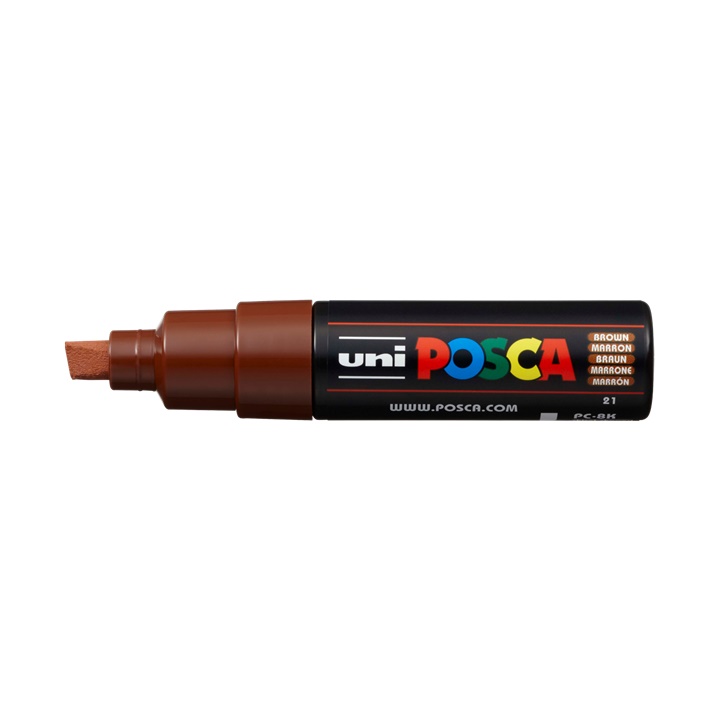 Popisovač UNI POSCA PC-8K 8 MM | brown (21) dekorativní fix