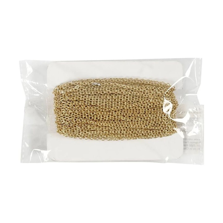 Pozlacený řetízek na šperky 2mm x 20m