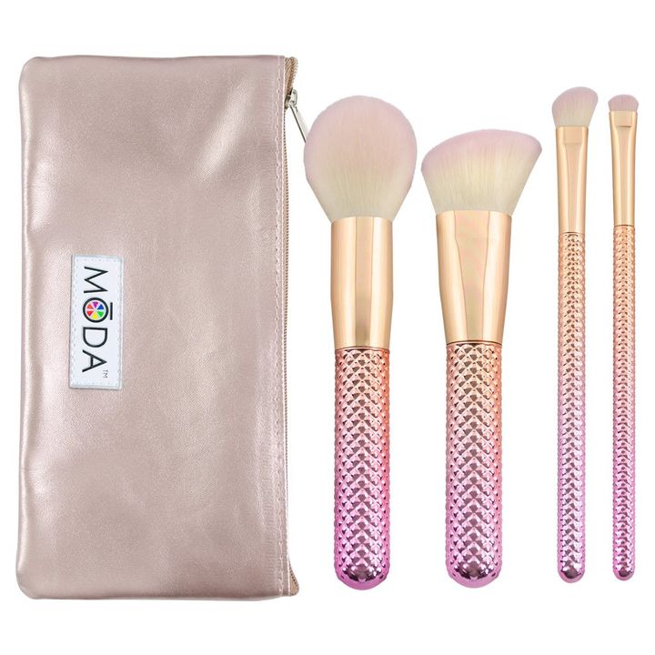 Sada kosmetických štětců Complete Kit Rose 5ks Sada štětců na make up