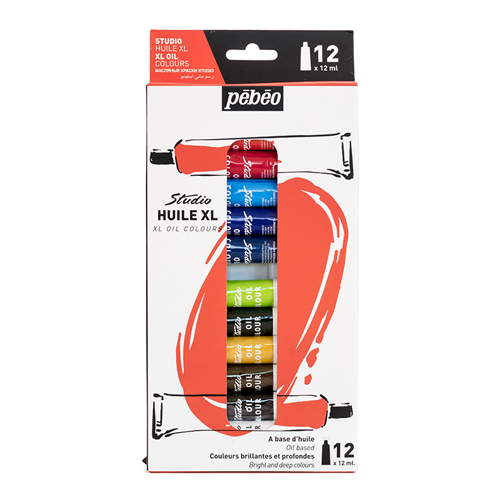 Set olejových barev Studio Huile XL PEBEO 12 x 12 ml sada olejových barev