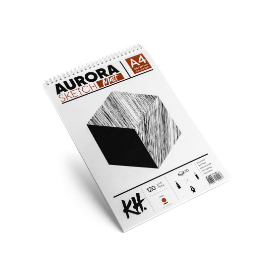 Levně Skicovací blok AURORA matt [120g] - 20 listový (Blok papírů na skicování)
