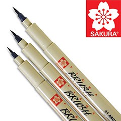 Kreativní pero SAKURA Pigma Brush | různé barvy