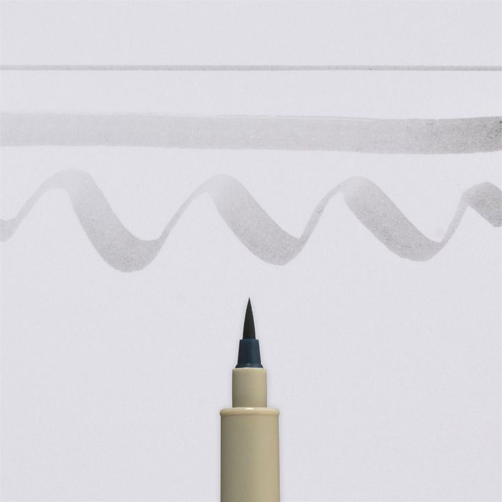 Technické pero SAKURA PIGMA MICRON světle šedé | kartáč fineliner Sakura
