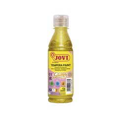 Tekutá třpytivá temperová barva JOVI 250 ml | Žlutý