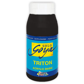 Akrylová barva Solo Goya TRITON 750 ml - Black akrylové barvy