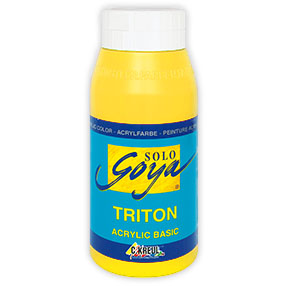 Akrylová barva Solo Goya TRITON 750 ml - Genuine Yellow Light akrylové barvy