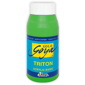 Akrylová barva Solo Goya TRITON 750 ml - Yellowish Green akrylové barvy