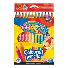 Trojúhelníkové pastelky JUMBO Colorino 12 ks