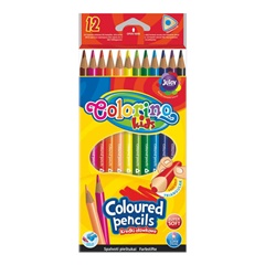 Trojúhelníkové pastelky pro děti Colorino 12 ks