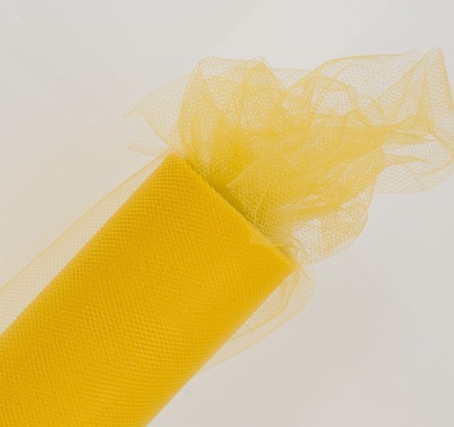Dekorační tyl 15 cm x 9 m - Yellow