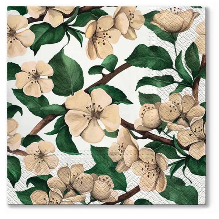 Ubrousky na dekupáž Apple Blossoms - 1 ks