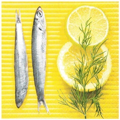 Ubrousky na dekupáž Fish - 1 ks