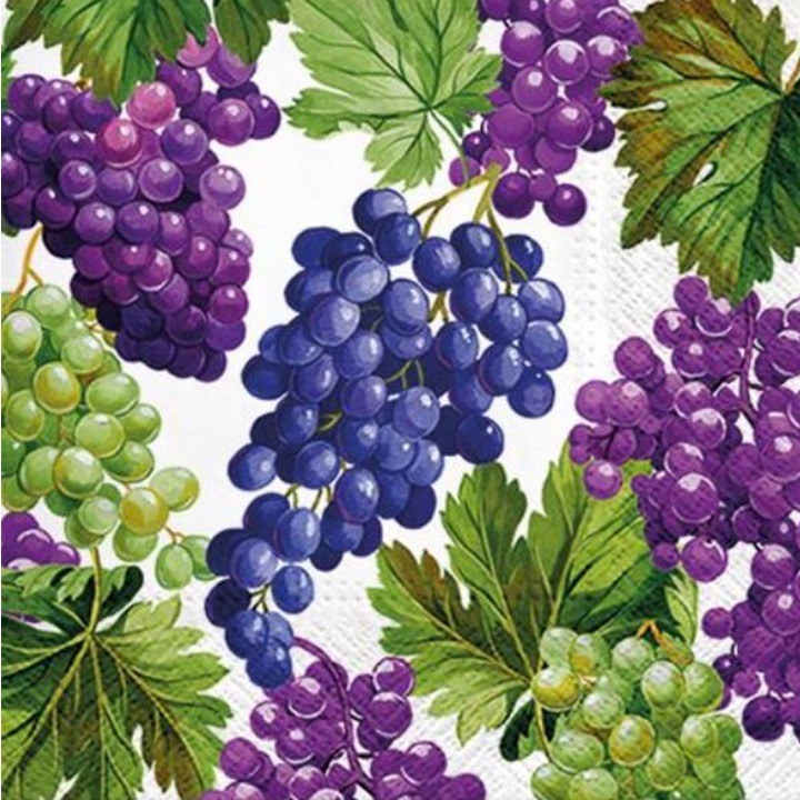 Ubrousky na dekupáž Natural Grapes - 1 ks ubrousky na dekupáž