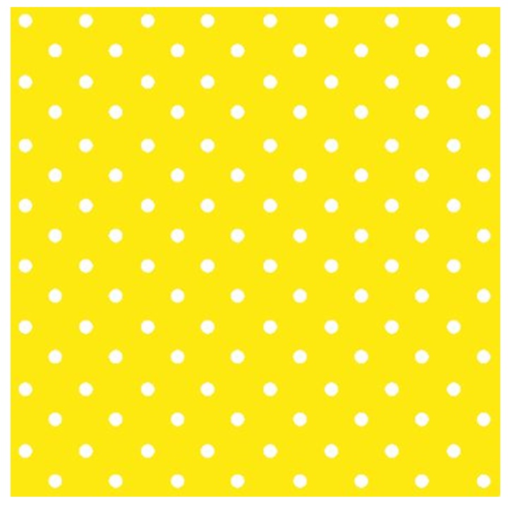 Ubrousky na dekupáž Yellow Dots - 1 ks