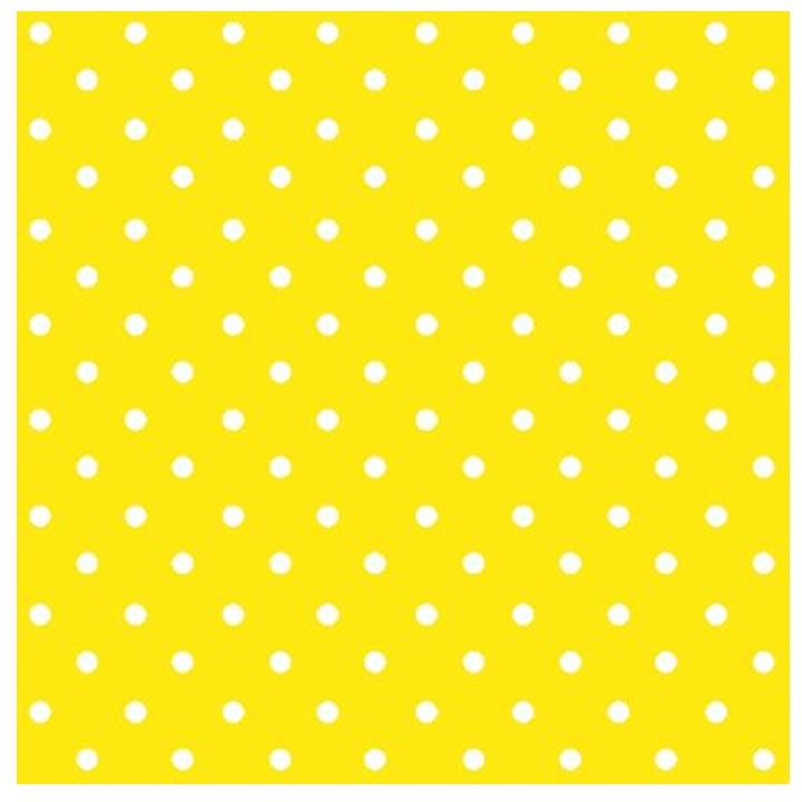 Levně Ubrousky na dekupáž Yellow Dots - 1 ks (Ubrousky na dekupáž)