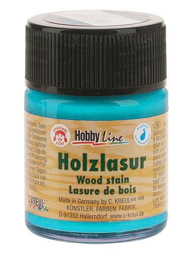 Barvy na dřevo Hobby Line Wood Stain 50 ml - Turquoise