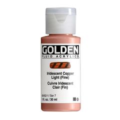 ZLATÁ Fluidní iridescentní akrylová barva 30 ml | 2452 copper light