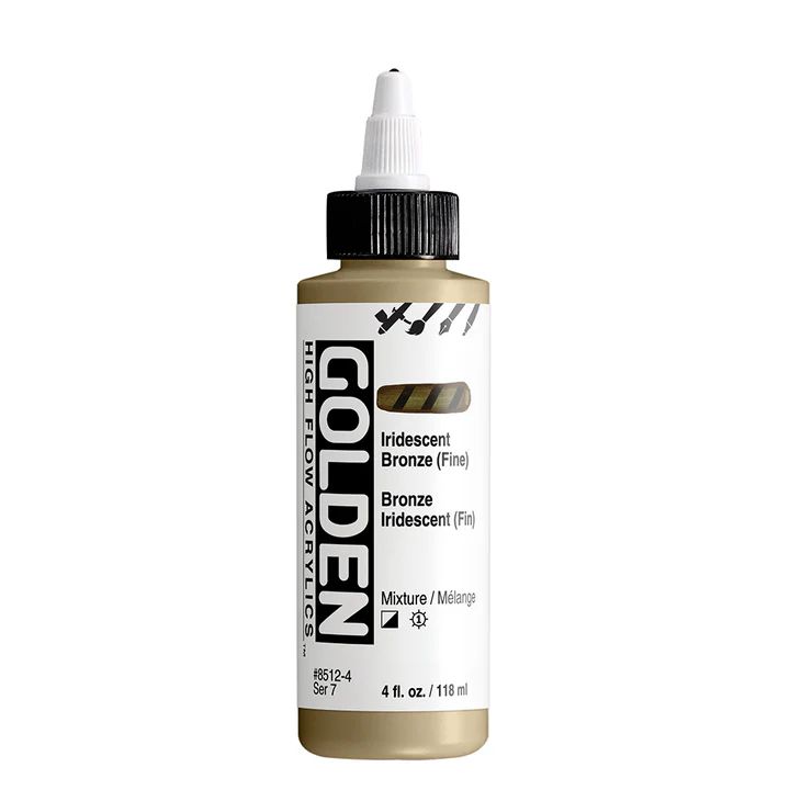 ZLATÁ Iridescentní akrylová barva High Flow 118 ml | Různé odstíny