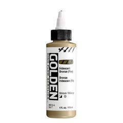 ZLATÁ Iridescentní akrylová barva High Flow 118 ml | 8512 Bronze Fine
